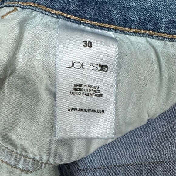 GUC Joe's Jeans Women’s Size 30 Distressed Bootcut Ankle Blue Jeans - Picture 4 of 6